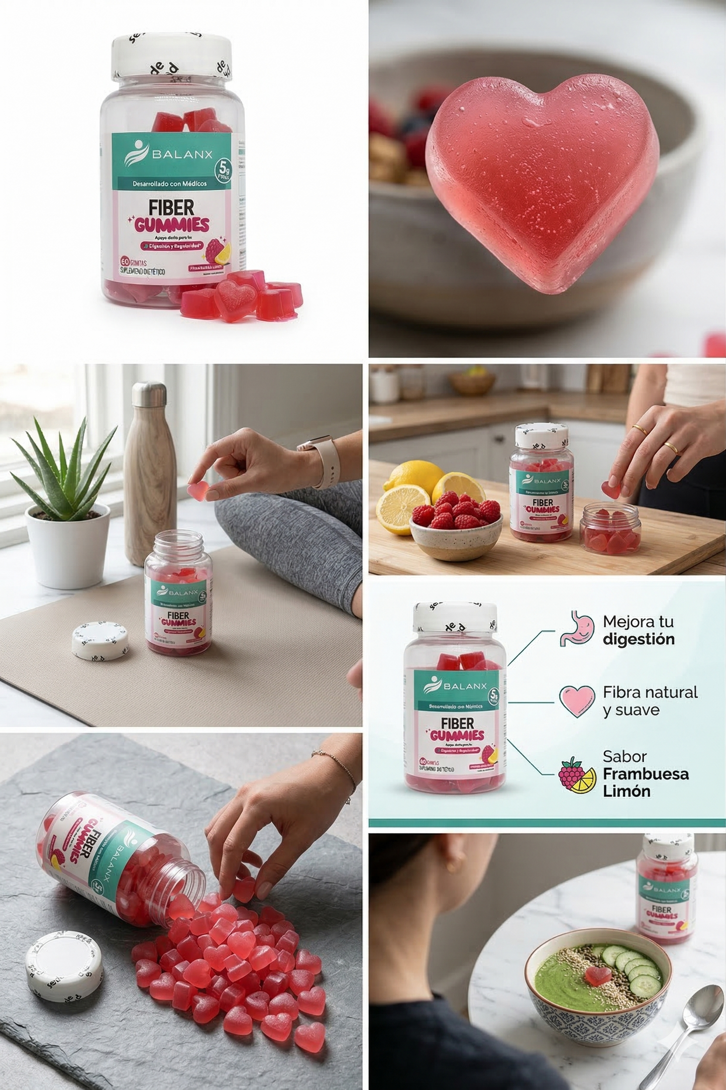 FIBER GUMMIES💞 FIBRA ANTIESTRENIMIENTO, ABDOMEN PLANO.