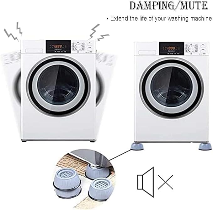 Almohadillas Antivibración Para Lavadora Y Secadora - Antideslizantes, Silenciadoras Y Estabilizadoras + Envío Gratis