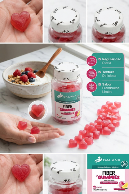 FIBER GUMMIES💞 FIBRA ANTIESTRENIMIENTO, ABDOMEN PLANO.