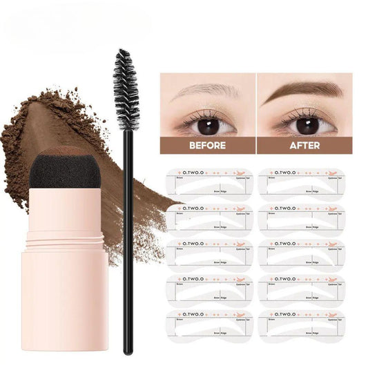 BrowMagic – Kit Polvo Sellador de Cejas perfectas con Moldes.