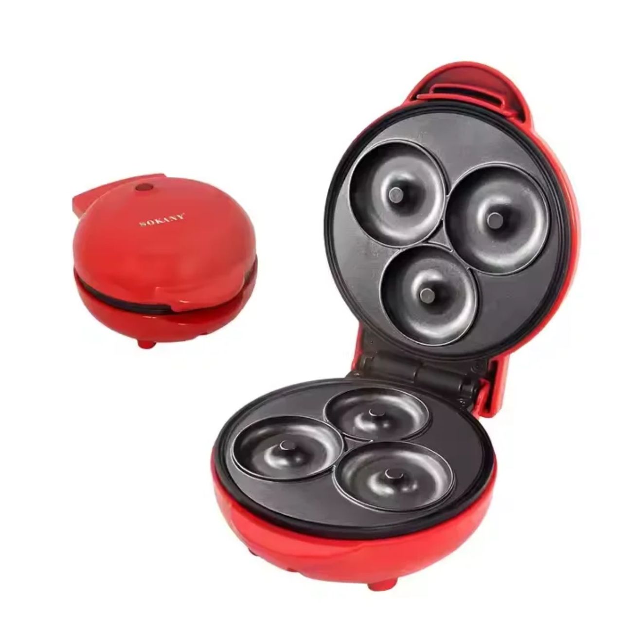 Maquina Electrica Para Hacer 3 Donas Grandes Antiadherente Recetas Faciles Caseras *  Envío Gratis