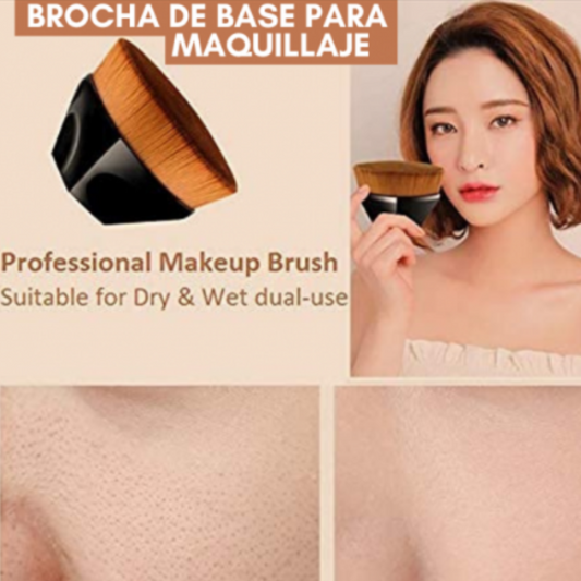 Brocha de maquillaje para base y Pulidora de rostro + Envío Gratis
